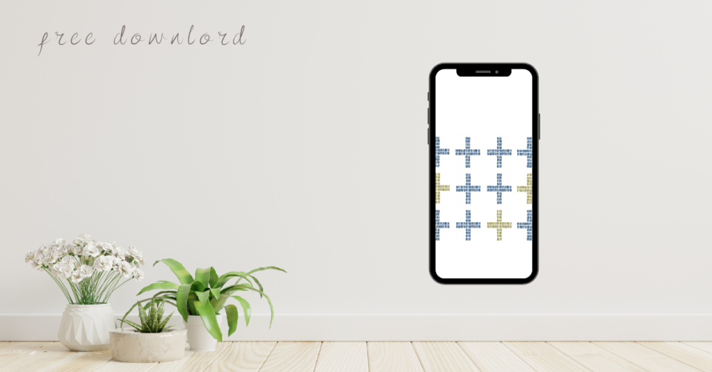 ステッチ・北欧柄スマートフォン壁紙配布